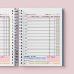 Agenda para agendamento para Nail designer / Manicure / Salão de beleza - Não datada / Capa Simples em Oferta na Shopee