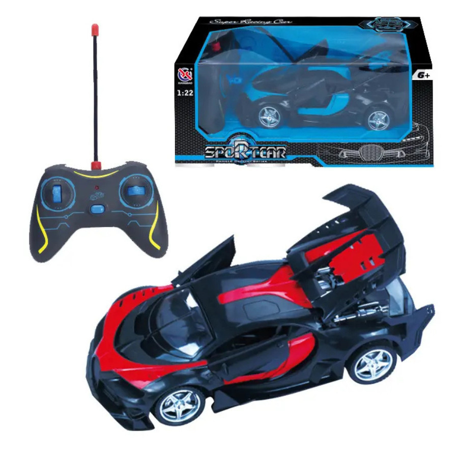 Carrinho de Controle Remoto Recarregável Com Farol Esportivo Competição Ferrari Lamborghini Bugatti Velocidade