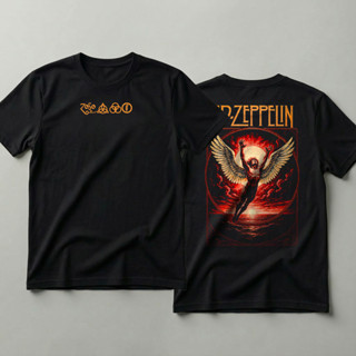 Camiseta 100% Algodão Estampa Banda Rock Led Zeppelin em Oferta na Shopee