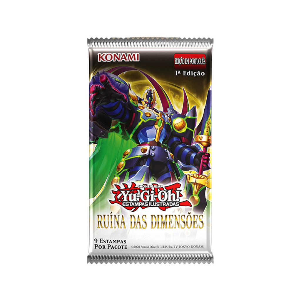 Booster Avulso Yugioh! Ruína Das Dimensões 9 Cards PT