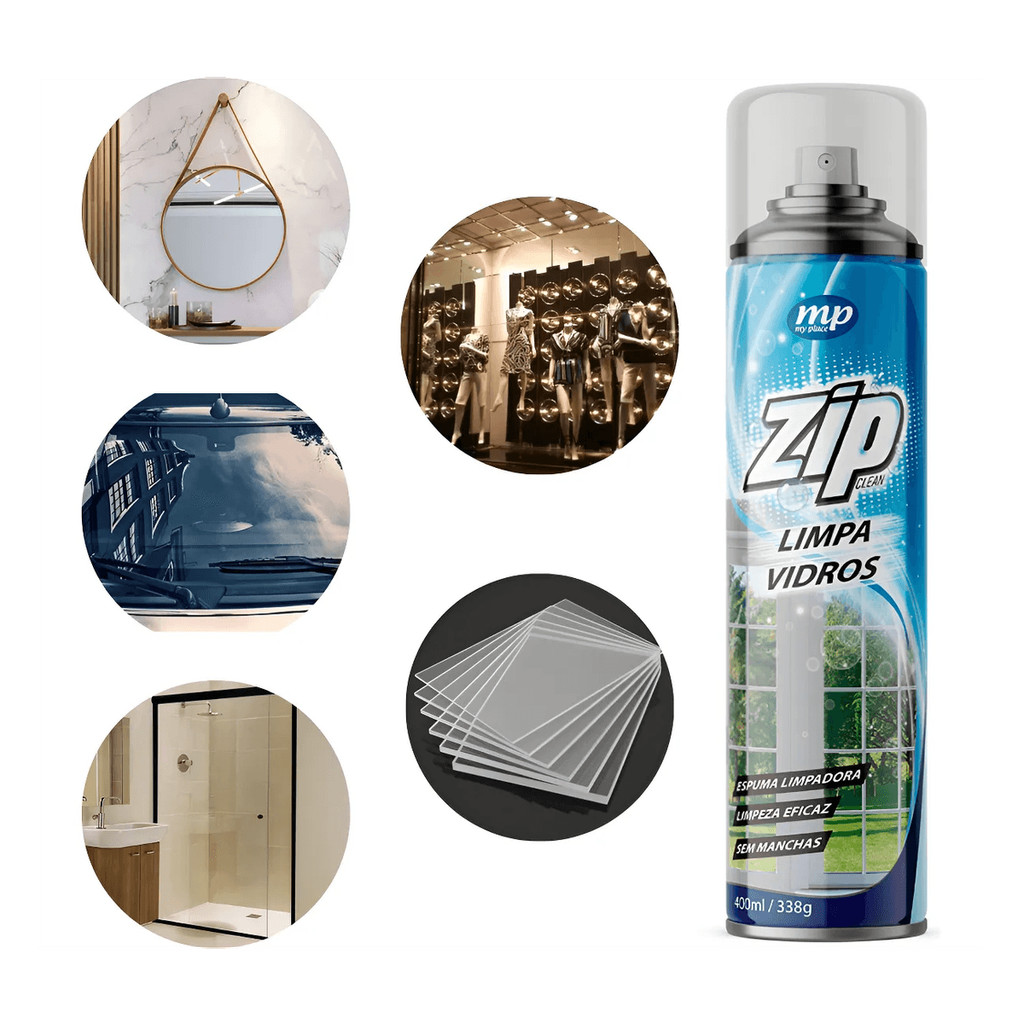 Limpa Vidros Zip My Place 400ml - Box - Espelhos - Vitrines em Oferta na Shopee
