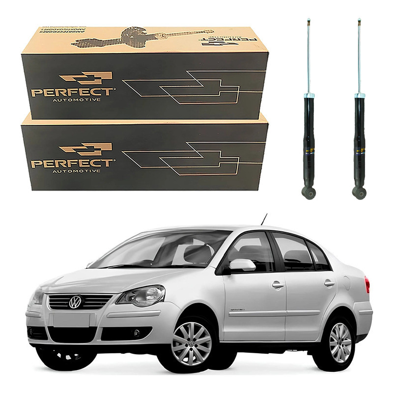 Par Amortecedor Traseiro Polo Sedan 1.6 2.0 2007 A 2011