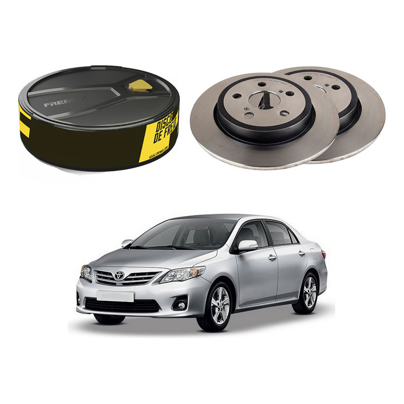 Disco Freio Traseiro Corolla 1.8 2.0 2009 A 2014 em Oferta na Shopee