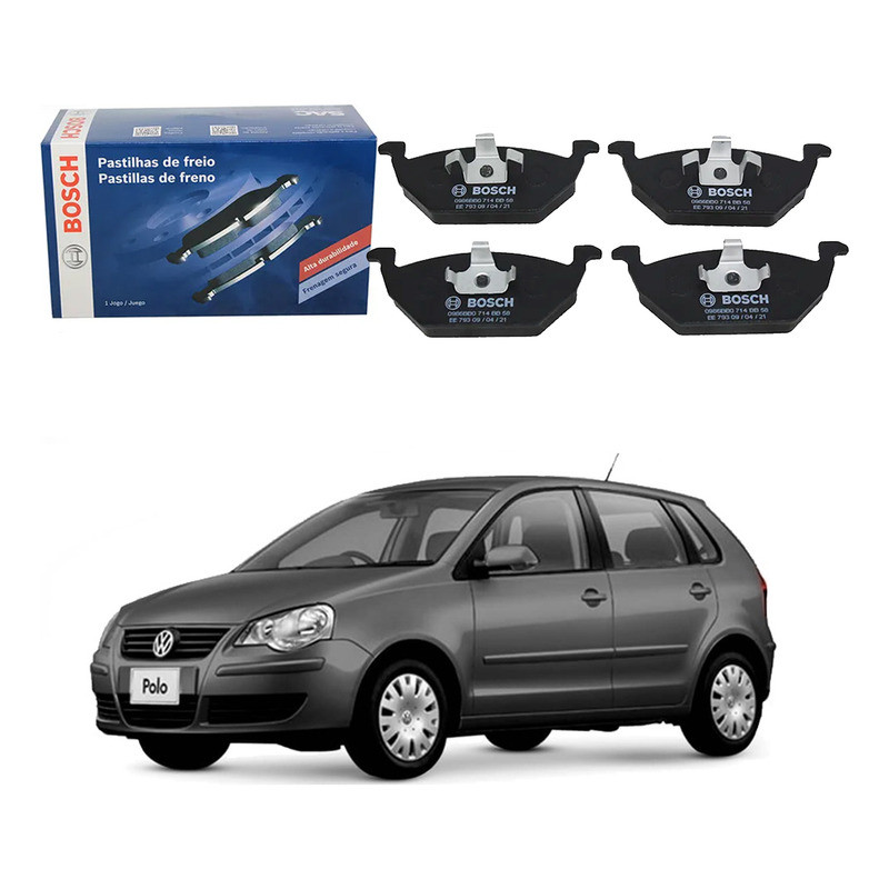 Pastilha Freio Dianteira Bosch Polo 1.6 2007 A 2011