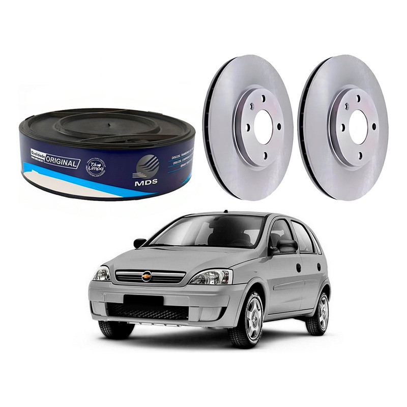 Disco Freio Dianteiro Mds Corsa 1.8 2002 A 2009 em Oferta na Shopee