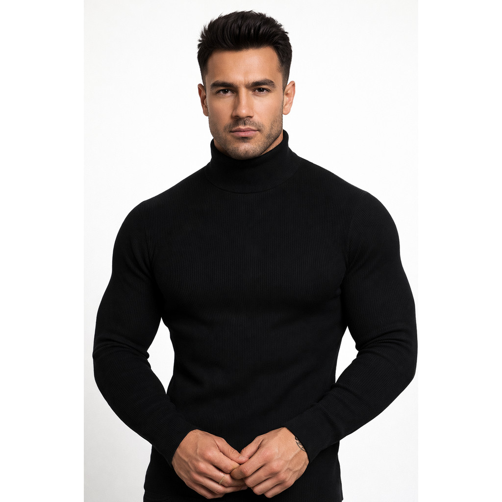 Blusa Masculina Gola Alta Cacharrel Inverno Quente Estilo Suéter em Oferta em Oferta na Shopee