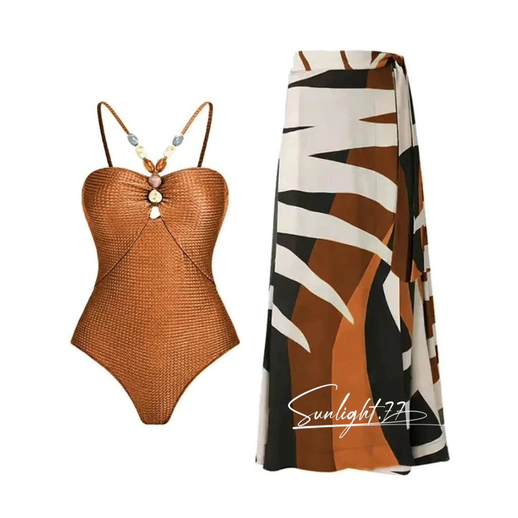 Maio feminino praia vestido de praia feminino roupas mulheres de biquíni sexy maiô Saida De Praia Fato De Banho Verão — imagem 1