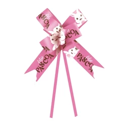 Laço Fácil - Páscoa Felicita Rosa - 10 unidades - Cromus - Rizzo