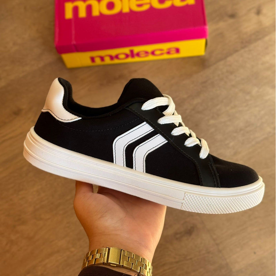 Tênis Moleca Casual Detalhe Lateral 5796.106 em Oferta na Shopee