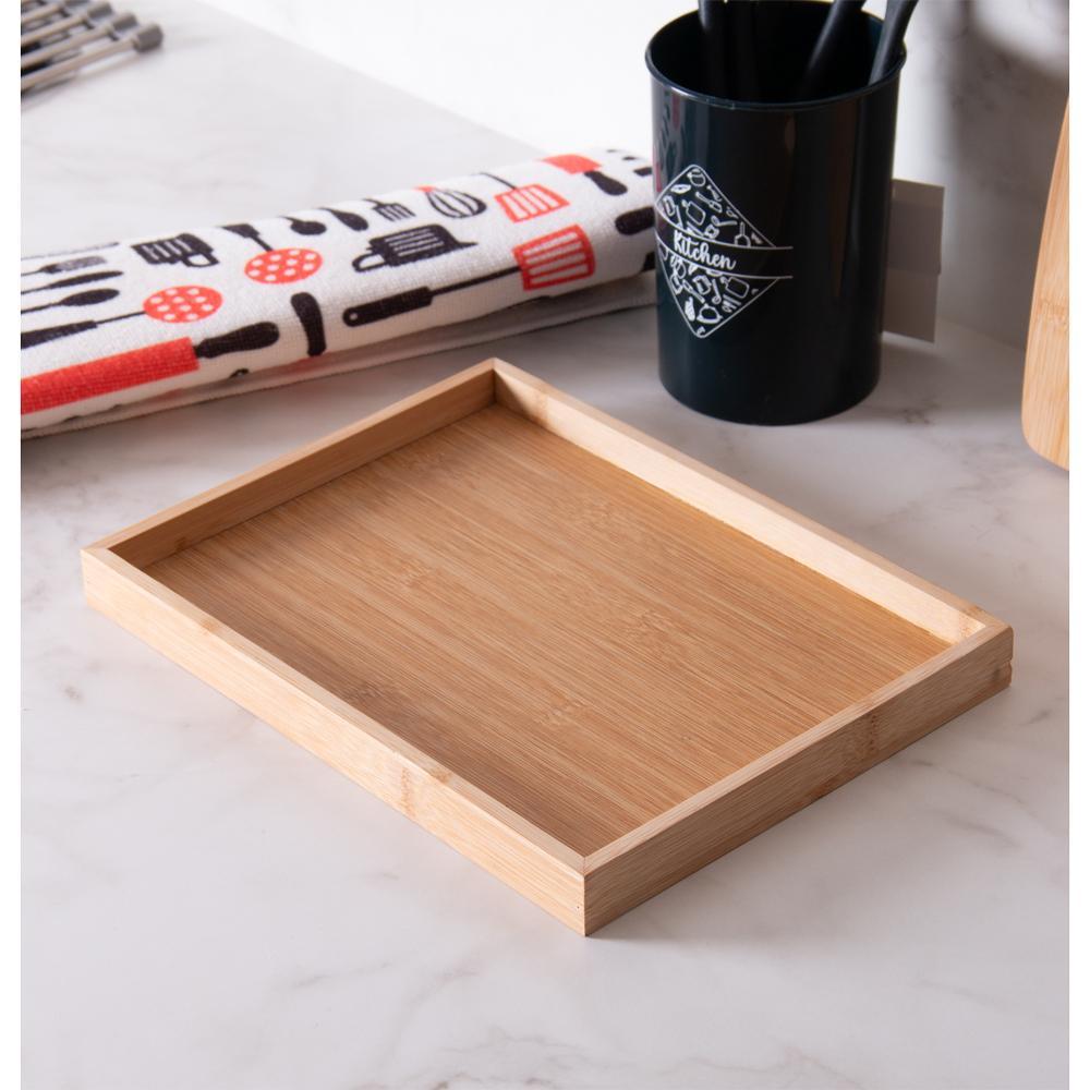Bandeja Lyor Nature 33cm x 22cm x 2,5cm Natural Bambu