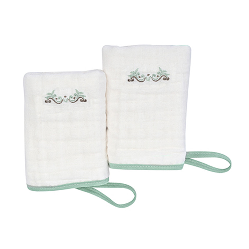 Kit Pano De Boca Minasrey Com Prendedor Ramos Verde  2 Peças em Oferta na Shopee