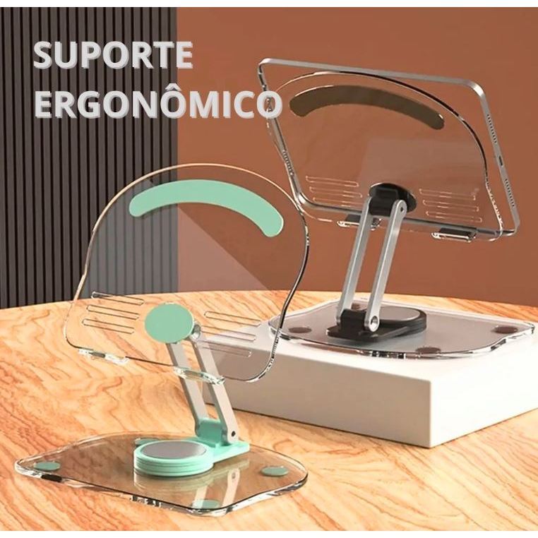 Suporte Ergonômico Para Tablets Celulares Resistente e Prático Para o Seu Trabalho