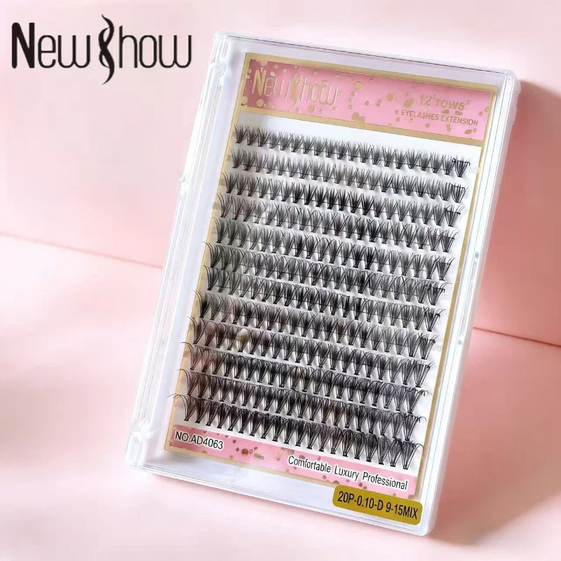 Cílios Tufinho New Show 20P/30P/40P/50P/60P/80P-0.07-D MIX 9-15mm em Oferta na Shopee