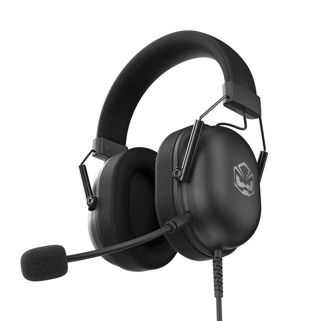Headset Gamer Pcyes Kamar Black Vulcan, Usb, Driver 50mm, Microfone Destacável - Hgkm50bv