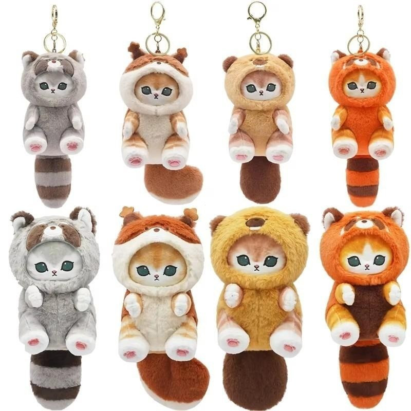 Bonito Mofusand Animais De Cauda Longa Série Boneca De Pelúcia Adorável Tubarão Gato Macia Kawaii Brinquedo Para Criança