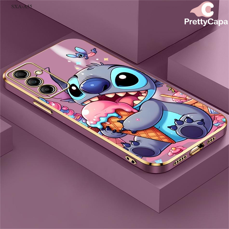 Capa Luxo Capinha Para Samsung Galaxy A56 A55 A54 A53 A52 A52S A36 A35 A34 A32 4G 5G De Celular Silicone Case 1497 DD