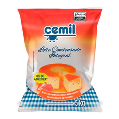 Leite Condensado Integral 5Kg CEMIL 8% de Gordura