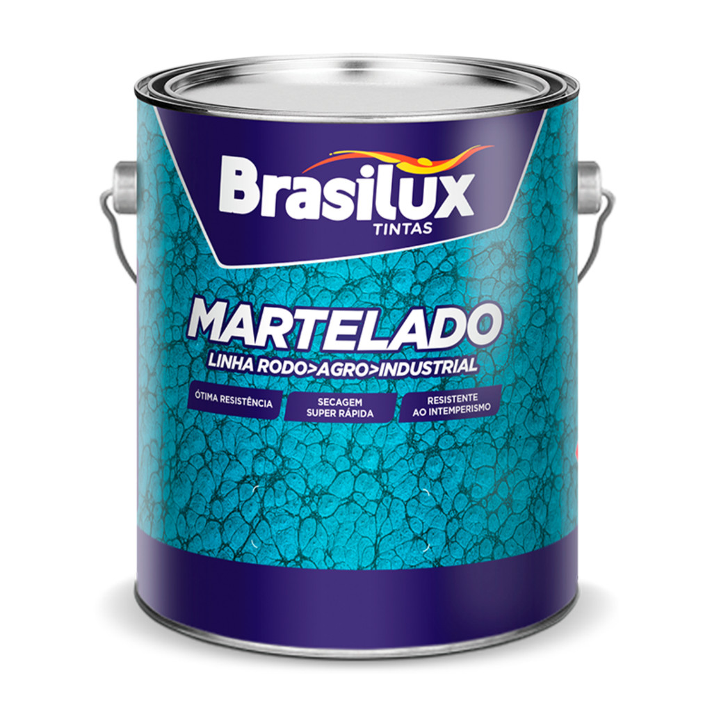 Esmalte Sintético Martelado Brasilux 3,6 Lt - Escolha a Cor
