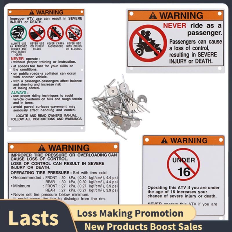 Acessórios Para Carro , Peças Automotivas , Kit De Aviso , Decalques , Etiquetas , Suporte De Alumínio