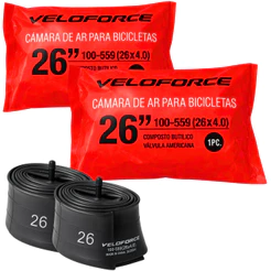 Par de Câmara De Ar 26x4.0 Fat Bike Chopper Bico Grosso