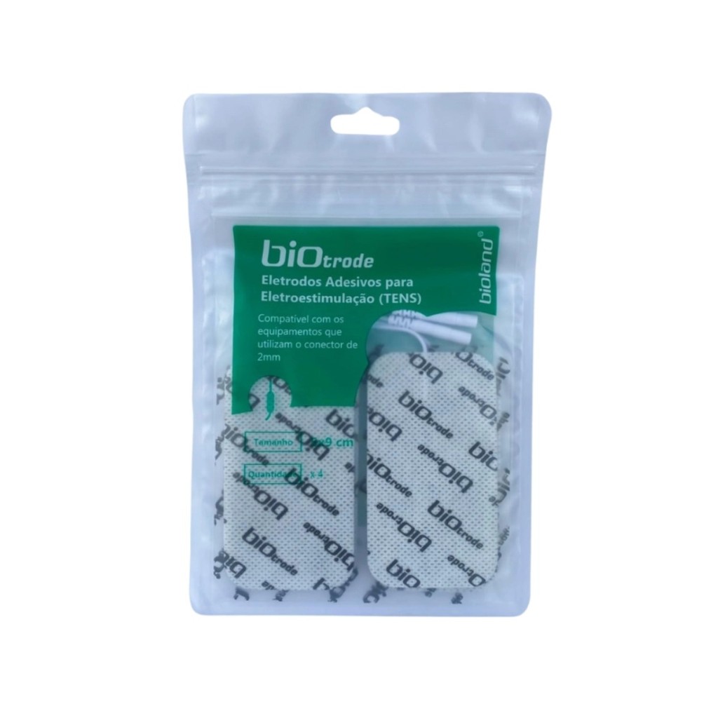 Eletrodo Adesivo Para Fisioterapia Quadrado 5x9cm Bioland