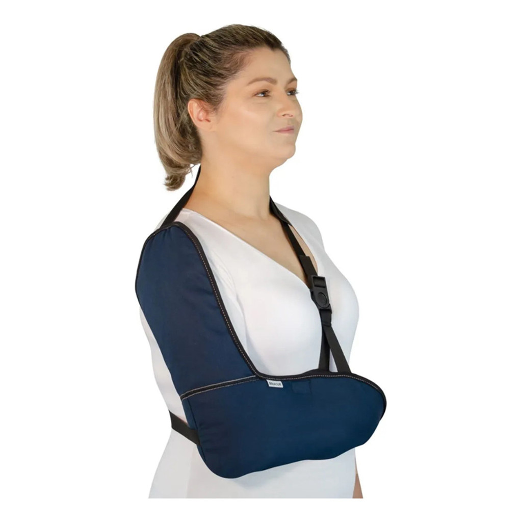 Tipóia Estabilizadora Velpeau Estofada Cor Azul Tam P Mercur