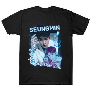 Camiseta Kpop Seungmin Stray Kids Adulto/Infantil Lançamento Unissex Em Algodao em Oferta na Shopee