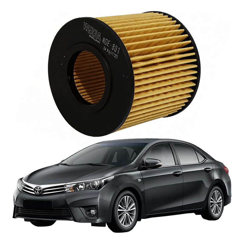 Filtro Oleo Wega Corolla 1.8 2.0 16v 2014 A 2017