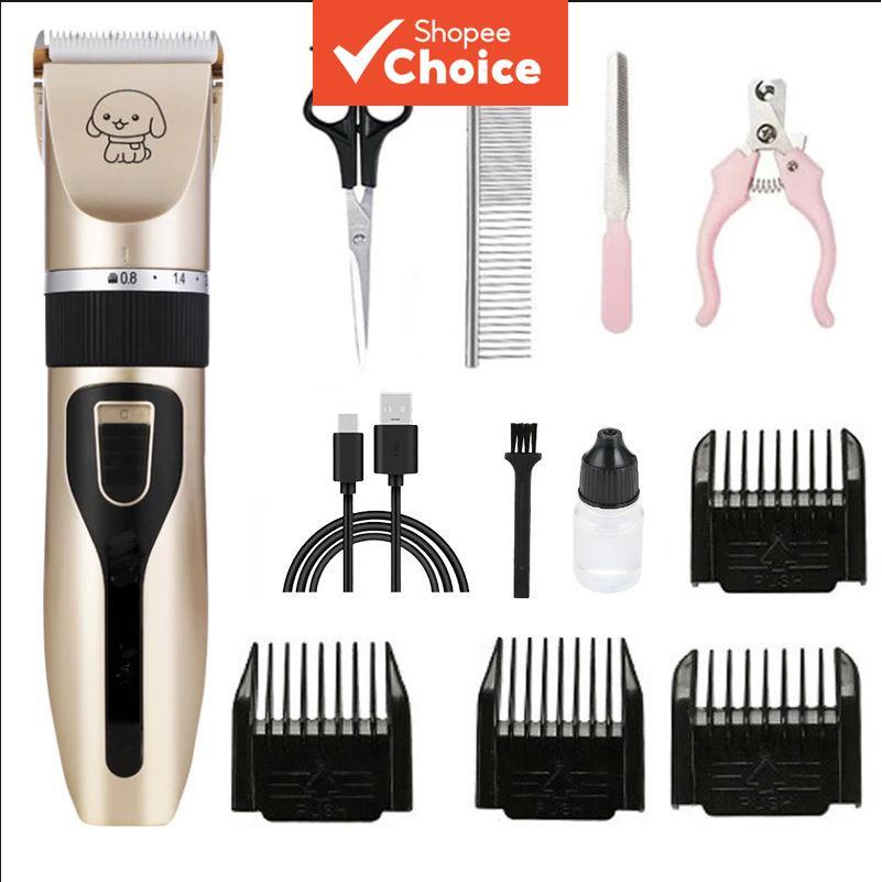 PetEase Kit de Tosquiadeira Mini Cerâmica para Cães e Gatos Recarregável