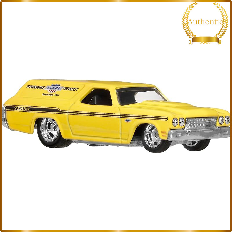 Hot Wheels Premium Car Culture Fast Wagons '70 Chevelle SS Wagon JBK67 Yellow 1:64 Die-Cast Mini Car