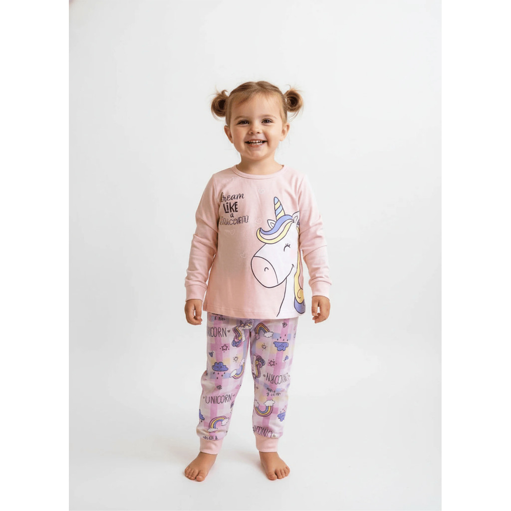 Pijama Feminino Unicórnio Kiko e Kika