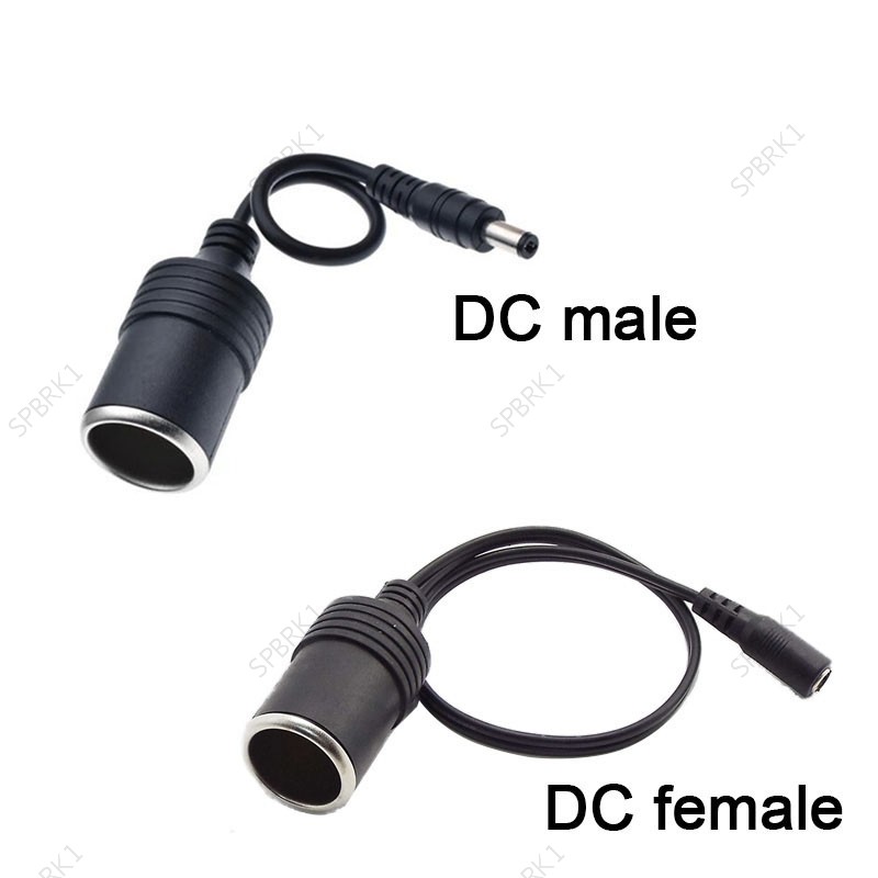 12V 24V 5A 5.5mm * 2.1mm DC Macho Fêmea Cabo De Alimentação Para Carregador De Carro Adaptador De Isqueiro Tomada Conect