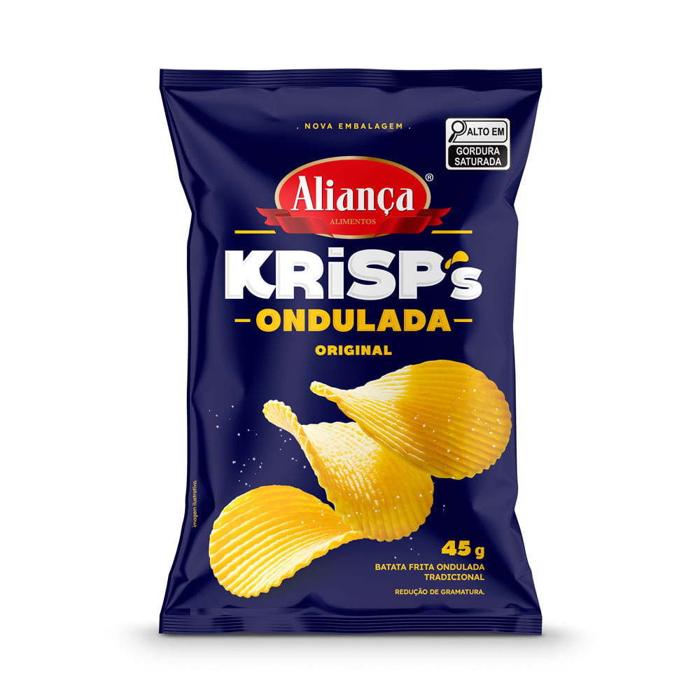Batata Aliança Krisps Ondulada 45g