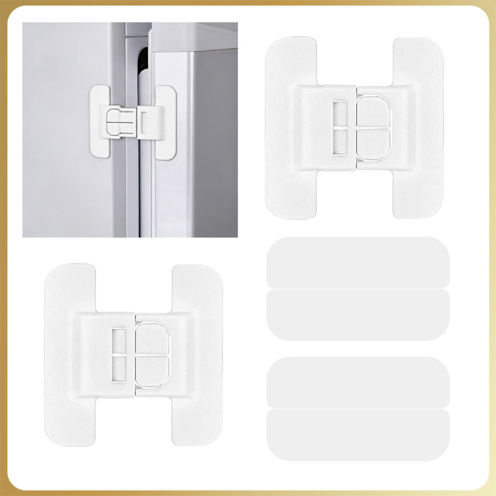 2x Fechadura de segurança para armários infantis/infantis fechadura de segurança para frigoríficos fechadura para gaveta