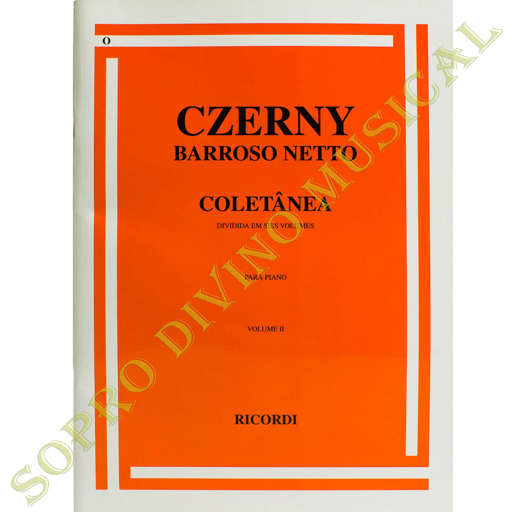 Método Piano Czerny Barrozo Netto Coletânea Volume 2