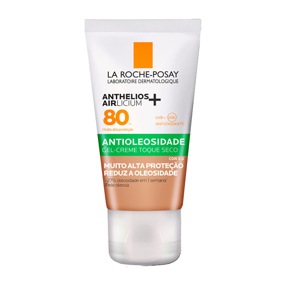Protetor Solar Anthelios Airlicium+ FPS80 Antioleosidade Cor 3.0 40g
