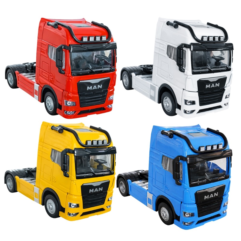 Caminhão MAN Miniatura Colecionável – Escolha Sua Cor | Modelo Realista em Oferta na Shopee