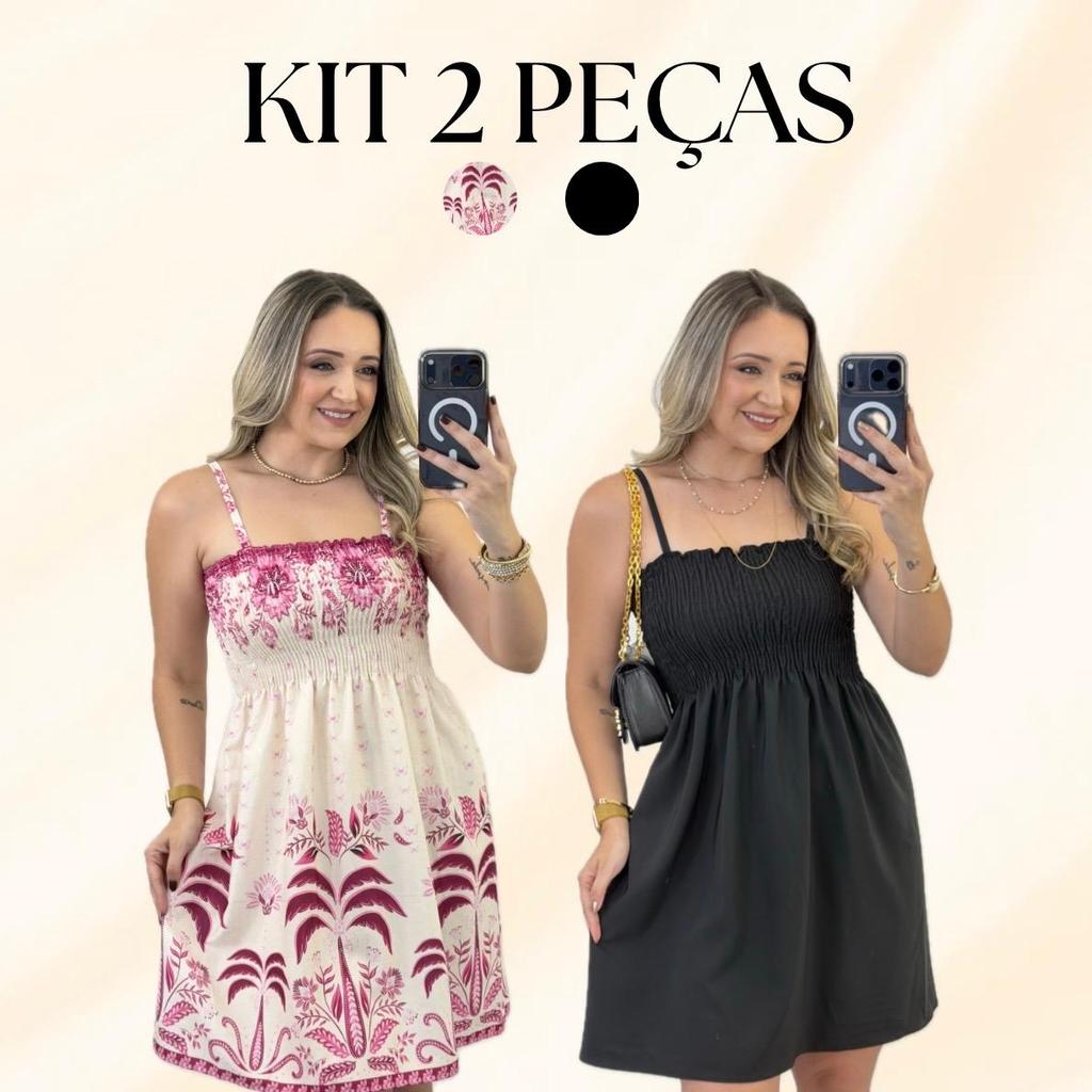 Vestido Feminino Curto Estampado Com Alça De Regulagem e Elastex em Oferta na Shopee