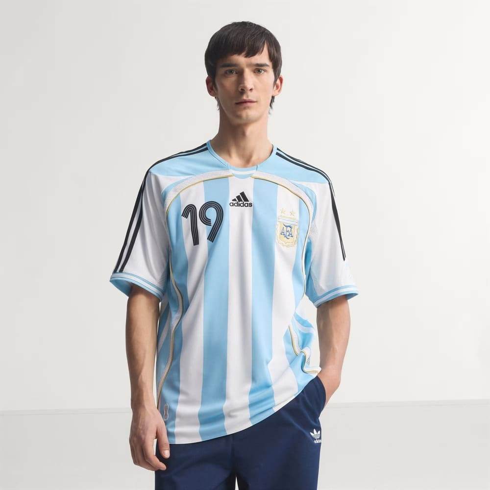 Camisa Argentina I Adidas 2006 Messi 19 Branco/Azul