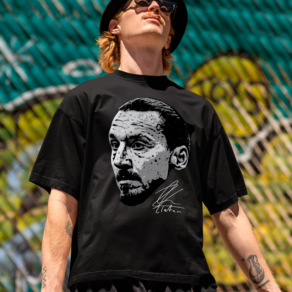 Camisa Camiseta Basica Ibrahimovic suecia retro cartoon estilosa em algodao unissex