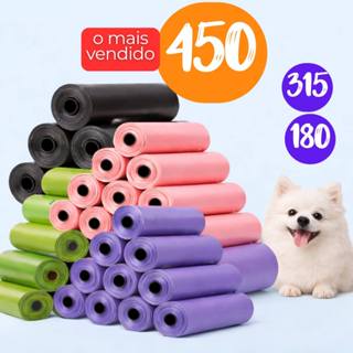 Kit 450/315/180/3 Saquinhos Cata Coco Refil Sacos De Lixo Pet Gato E Cachorro Saco Plástico em Oferta na Shopee