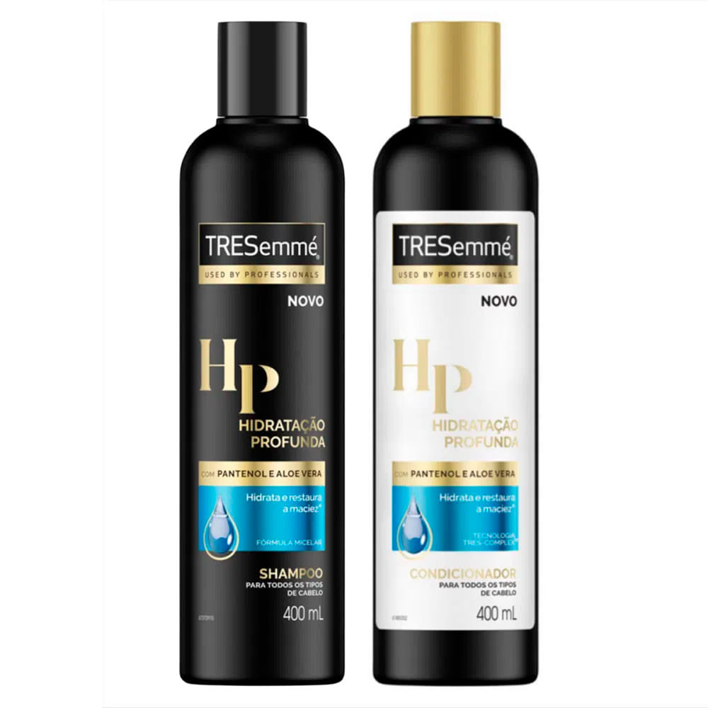 Kit Shampoo + Condicionador TRESemmé Hidratação Profunda 400ml em Oferta na Shopee