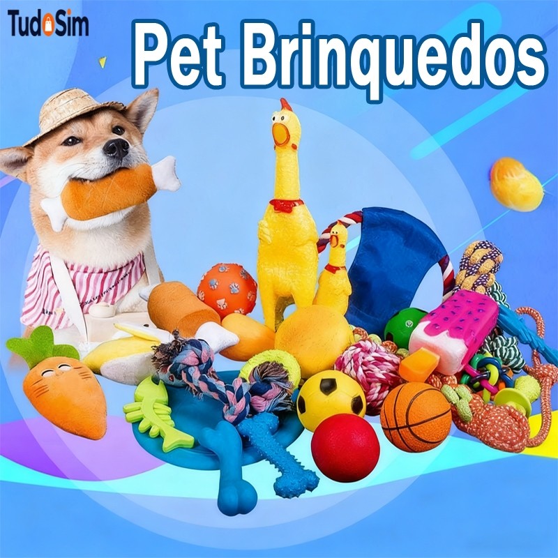 Kit 6/10 Mordedor Pet Brinquedos De Borracha Para Cães Cachorro Com Barulho Ranger os dentes Limpeza da boca em Oferta na Shopee