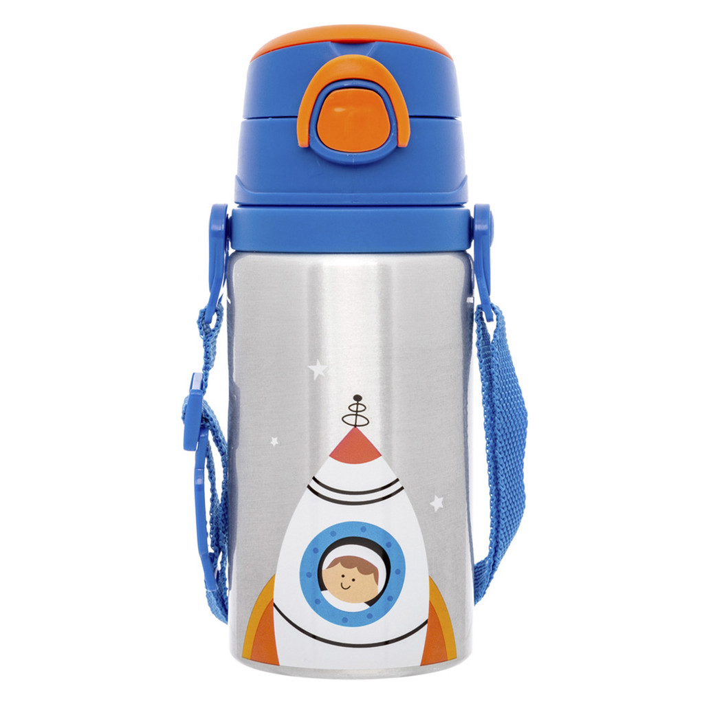 Garrafinha de Alumínio com Canudo Buba Aventuras Astronauta