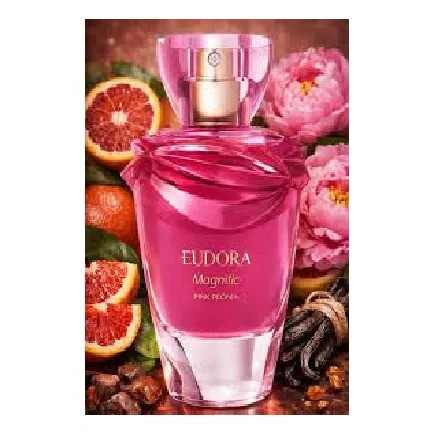 Perfume Eudora Magnific Pink Peônia Feminino  Lançamento em Oferta na Shopee