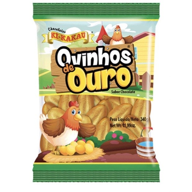 Ovinho De Chocolate Dourado Ki Kakau C/50 Unid - 340g em Oferta na Shopee