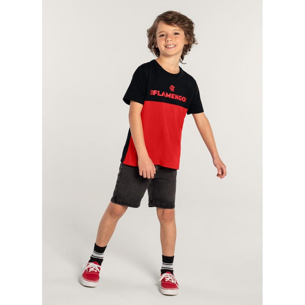 Camiseta Unissex Flamengo em malha Infantil Brandili em Oferta na Shopee