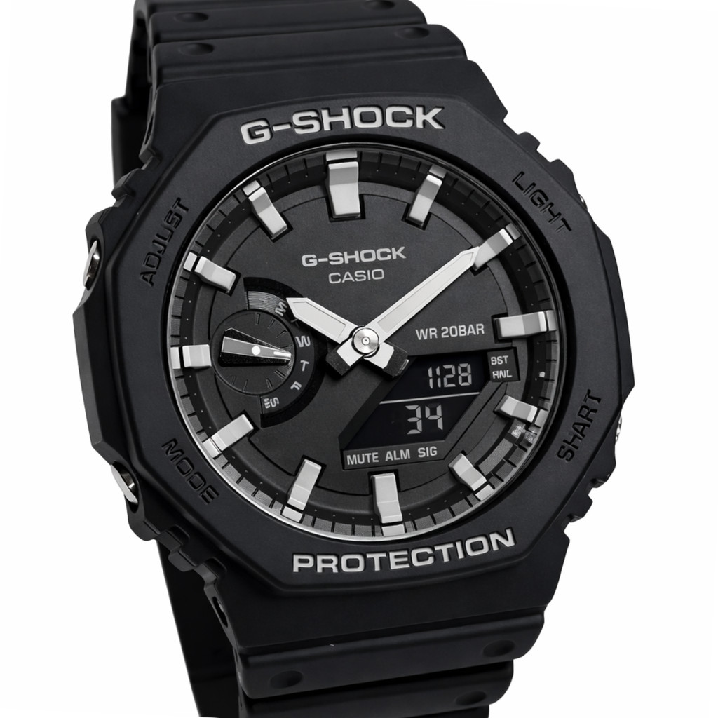 Relógio Casio Analógico e Digital G-Shock Masculino GA-2100-1ADR em Oferta na Shopee