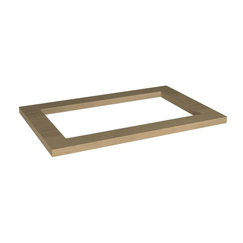 Tampo para Cooktop 5 Bocas Herval Viana, Carvalho Nature, 80 cm