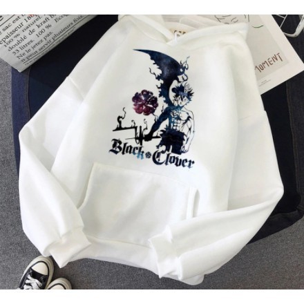 Moletom Canguru Unissex Black Clover Asta Lançamento, Moletom Casual de Inverno, Alta Qualidade Promoção Envio Rápido